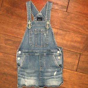 Gap Girls Denim Overall Dress Size Small